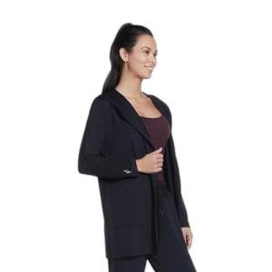 Skechers Women's Black Hooded Cardigan, Small