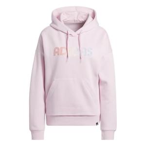 adidas Women's Pink Graphic Hoodie, Medium
