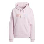 adidas Women's Pink Graphic Hoodie, Medium