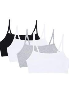 Fruit of the Loom Women's Spaghetti Strap Sports Bra 4-Pack