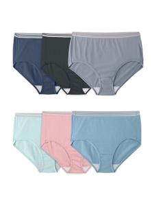 Fruit of the Loom Plus-Size Heather Briefs, 6 Pack