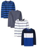 Children's Place Long Sleeve Knit Shirts 4-Pack