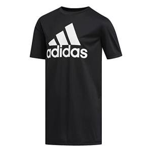 adidas Boys' AEROREADY Performance Logo Tee, Black