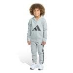 adidas Boys Long Sleeve Fleece Jacket & Jogger Set