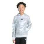 Adidas Boys' Camo Fleece Pullover Hoodie, White