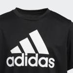 adidas Boys' AEROREADY Performance Logo Tee, Black