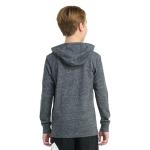 adidas Boys Long Sleeve Hooded Tee, Caviar