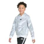 Adidas Boys' Camo Fleece Pullover Hoodie, White