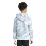 Adidas Boys' Camo Fleece Pullover Hoodie, White
