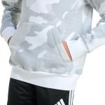 Adidas Boys' Camo Fleece Pullover Hoodie, White