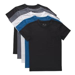 Hanes Boys' Performance Mesh T-Shirt 5-Pack