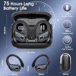 75hrs Wireless Earbuds with Deep Bass & Noise Cancelling