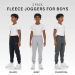 New Balance Boys Fleece Jogger 3 Pack Kids Sweatpants