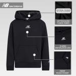 New Balance Boys Classic Fleece Hoodie Black