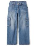 Girls' Baggy Jeans - Orchard Wash Cargo, Size 6