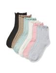 Girls' Midi Socks Variety Pack, Multicolor 6-Pack