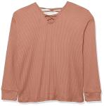Kids' Long Sleeve Tie Front Top - Cinnamon