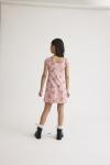 Girls' Short Sleeve Casual Dress - Pink Kiss