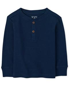 Baby Boys' Thermal Henley Shirt, Tidal, 5T