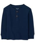 Baby Boys' Thermal Henley Shirt, Tidal, 5T