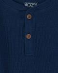 Baby Boys' Thermal Henley Shirt, Tidal, 5T