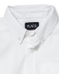 Boys' White Long Sleeve Oxford Shirt - Small