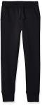 Amazon Essentials Girls' Black Sweatpants, Small