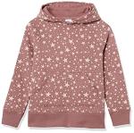 Girls' Pullover Hoodie with Mauve Stars
