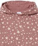 Girls' Pullover Hoodie with Mauve Stars