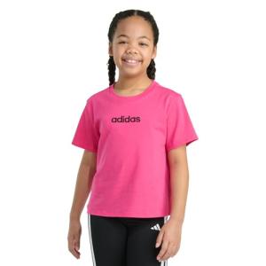 adidas Girls Shock Pink Short Sleeve Tee