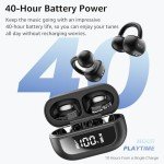 TOZO Lightweight Open Ear Wireless Headphones