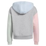 Adidas Girls' Fleece Hooded Pullover, Grey