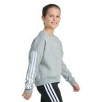 adidas Girls Fleece 3-Stripe Crewneck Sweatshirt