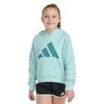 adidas Girls Colorblock Fleece Hoodie - Halo Mint
