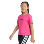adidas Girls Shock Pink Short Sleeve Tee