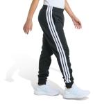 adidas Girls Black Fleece 3-Stripe Jogger