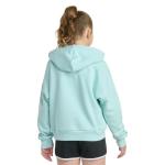 adidas Girls Colorblock Fleece Hoodie - Halo Mint