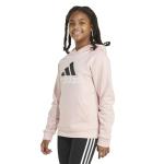 Adidas Girls' Fleece Hooded Pullover, Sandy Pink