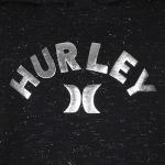 Hurley Girls One and Only Hoodie, Black/Silver