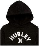 Hurley Girls One and Only Hoodie, Black/Silver