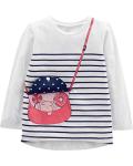 Toddler Girl's 3-Pack Graphic Long-Sleeve Tees