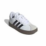Adidas Kids' VL Court 3.0 Sneakers, White/Black/Grey
