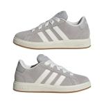 adidas Kids Grand Court Sneakers, Grey/Off White