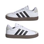 Adidas Kids' VL Court 3.0 Sneakers, White/Black/Grey