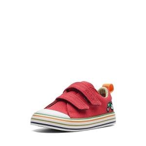 Clarks Toddler FoxingTorLo T Sneaker - Red
