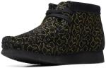 Clarks Kids Black Suede Wallabee Go Shoes
