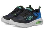 SKECHERS Kids Microspec Max Sneaker, Black/Blue/Lime