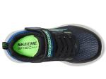 SKECHERS Kids Microspec Max Sneaker, Black/Blue/Lime