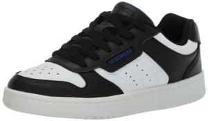 Skechers Boys' Quick Street Sneakers, Black/White, Size 13.5