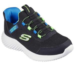 Skechers Kids Bounder Brisk-Burst Sneakers, Black/Blue/Lime